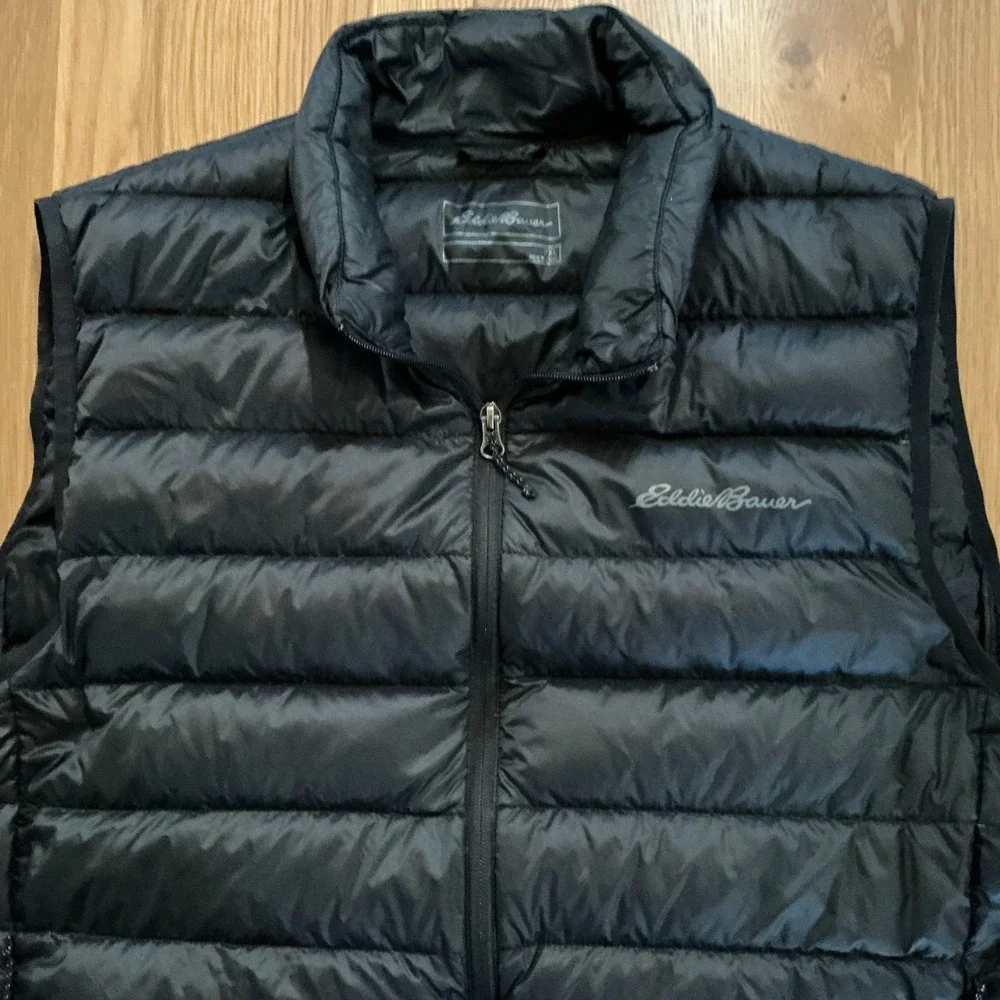 Eddie Bauer EB650 Down Puffer Vest 2XL‎ Black Gorpcore Minimalist Winter Layer